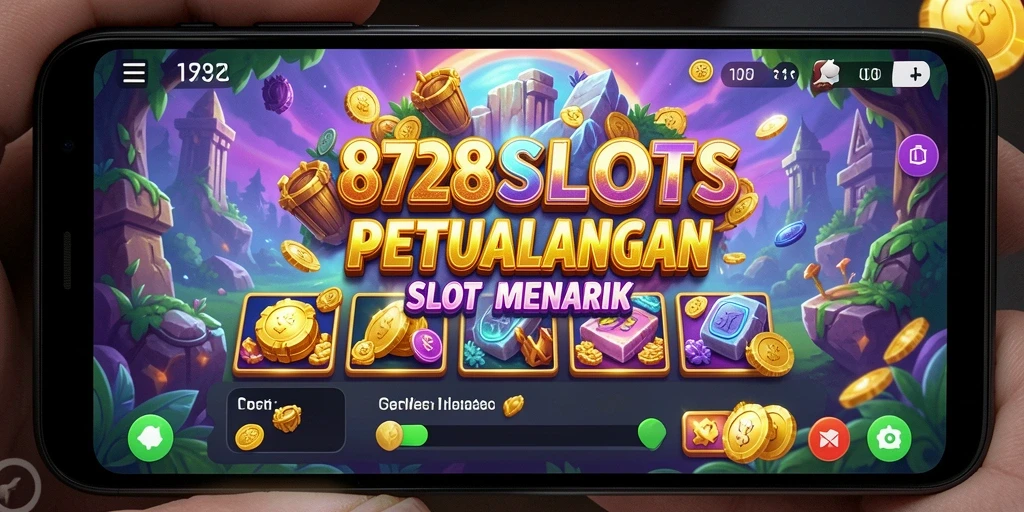 Tampak gameplay seru dengan petualangan slot di 8728SLOTS.