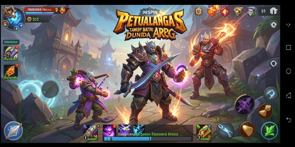 Tampilan gameplay seru dalam petualangan ARPG.