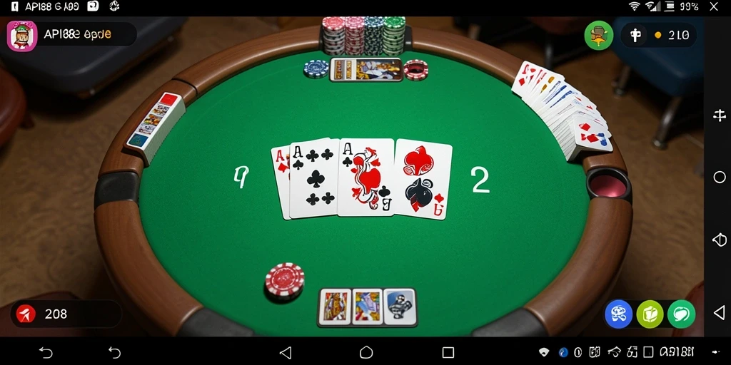 Tampilan gameplay Gaple yang seru dan interaktif di API88.