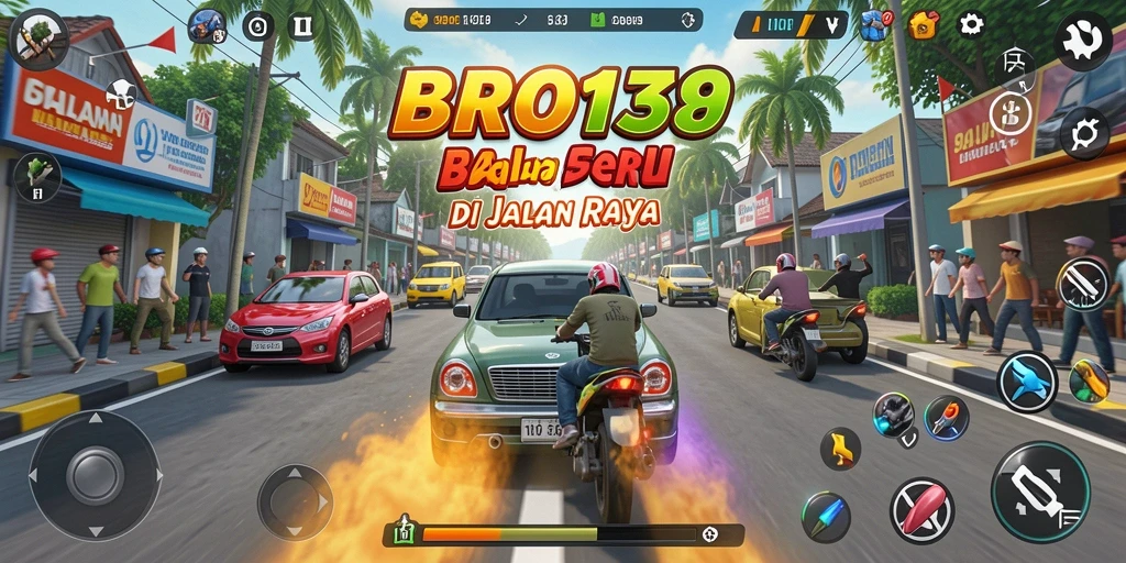 Tampilan screenshot BRO138 menampilkan aksi balapan yang mendebarkan.