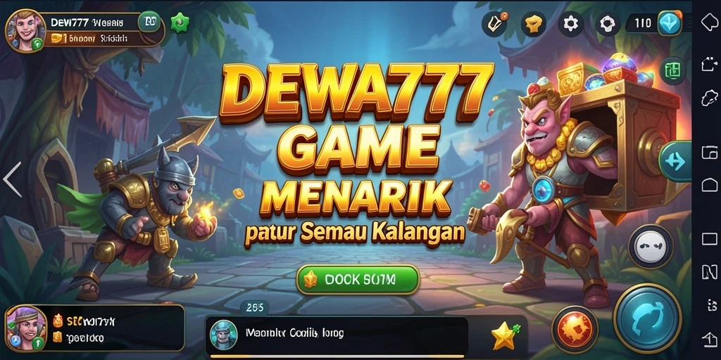 Gameplay seru DEWA777 dengan karakter dan sumber daya yang terus berkembang.