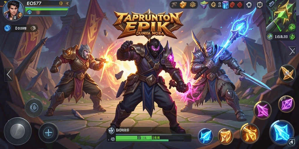 Gameplay seru di arena pertempuran EOS77.