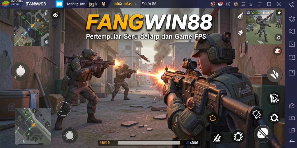 Tampilan menakjubkan dari gameplay <strong>FANGWIN88</strong> dengan aksi tembak menembak yang seru.