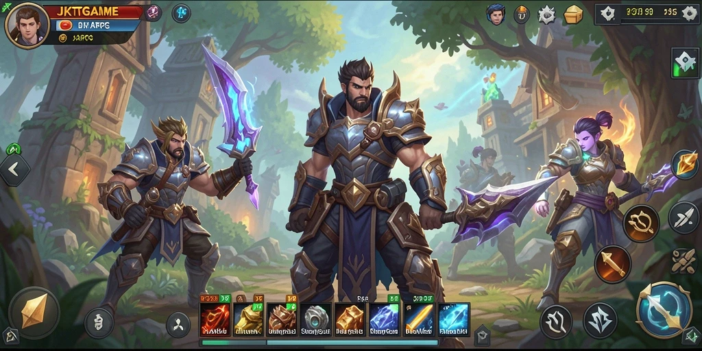 Screenshot JKTGAME menampilkan aksi pertarungan seru dalam dunia ARPG.