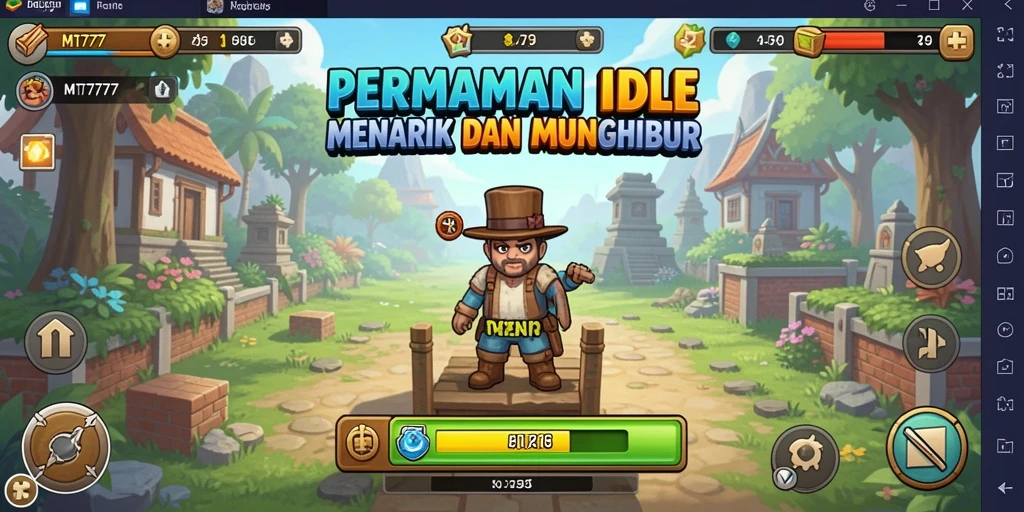 Screenshot MT777 menampilkan keseruan gameplay Idle yang interaktif.